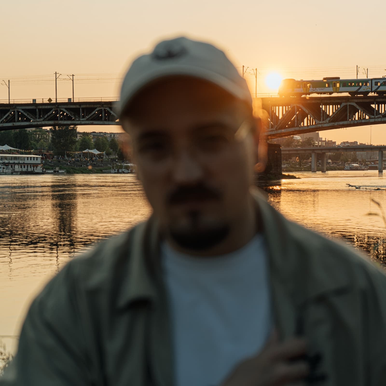 Michał Wrzos nad Wisłą (fot. Maciej Buszman)